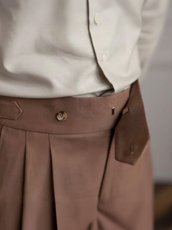 Italian Khakhi Signature Formal Gurkha Pants by ARVIANO
