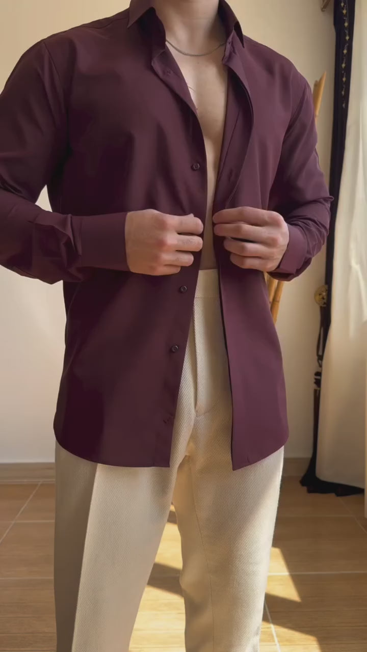 Beige Corduroy Classic Formal Gurkha Pants by ARVIANO